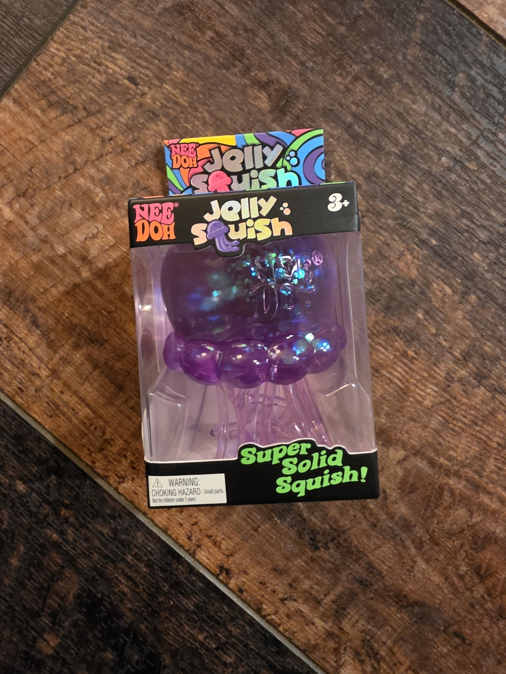 Authentic NeeDoh Jelly Squish Purple New!!